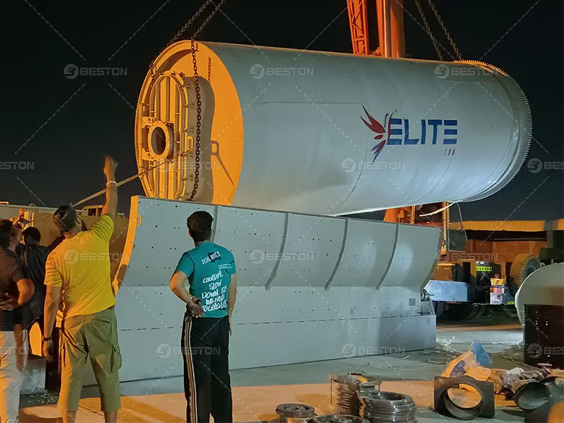 Pyrolysis Reactor Hoisting in Oman