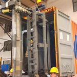 Ship BTF5-8 Egg Tray Machine with Metal Dryer to Bolivia