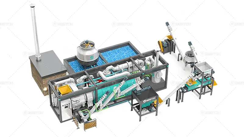 Mobile Biochar Machine with Molding System