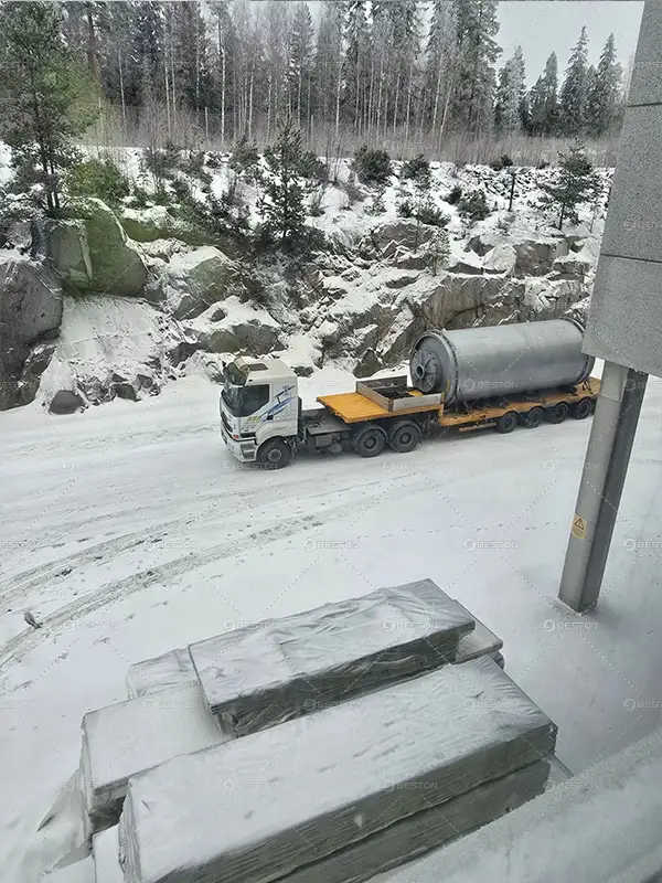 Transport Plastic Pyrolysis Plant to Installation Site in Finland