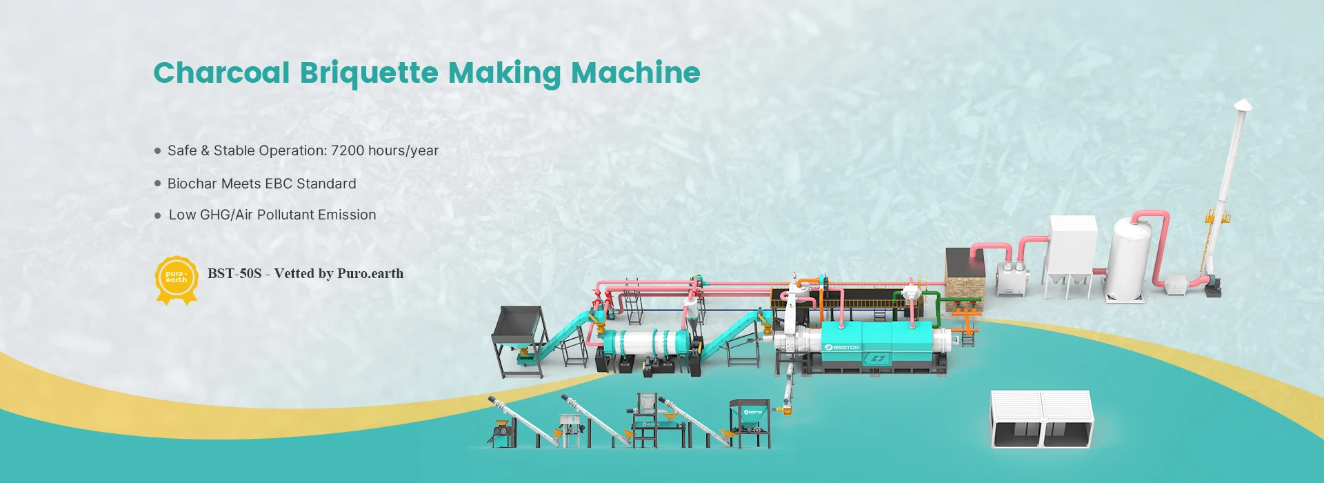 Charcoal Briquette Making Machine PC Banner