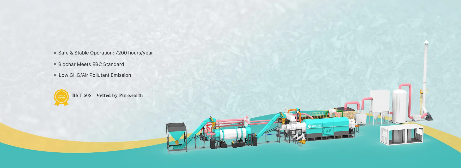 Straw Charcoal Machine Banner