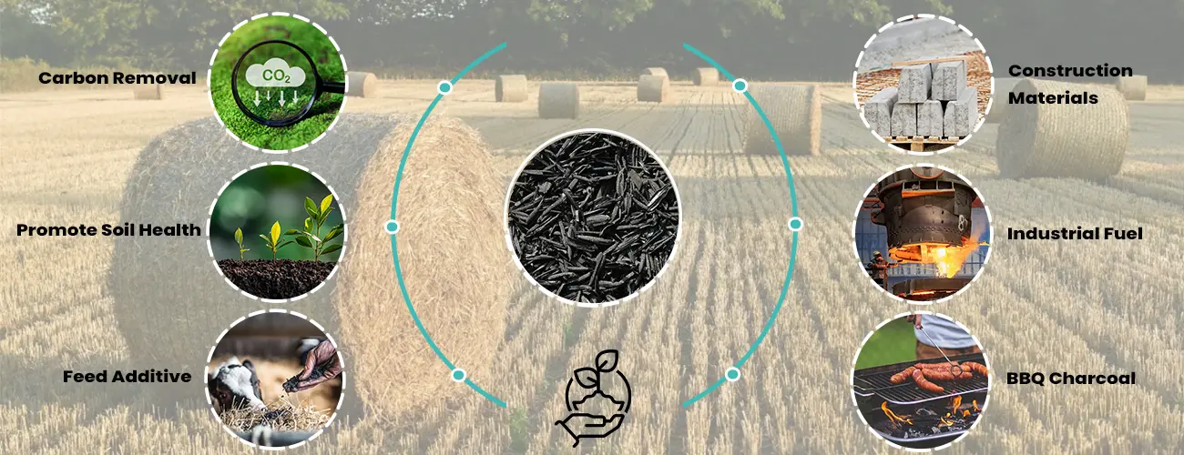 Wide Usages of Straw Biochar