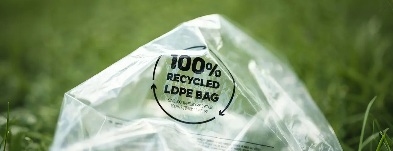 100% Recycled LDPE Bag