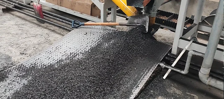 Конечный продукт: уголь из скорлупы кокосового ореха