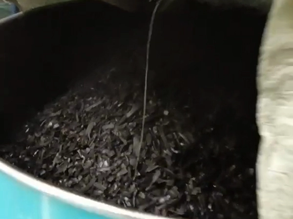 Biochar made from corn stalks in China