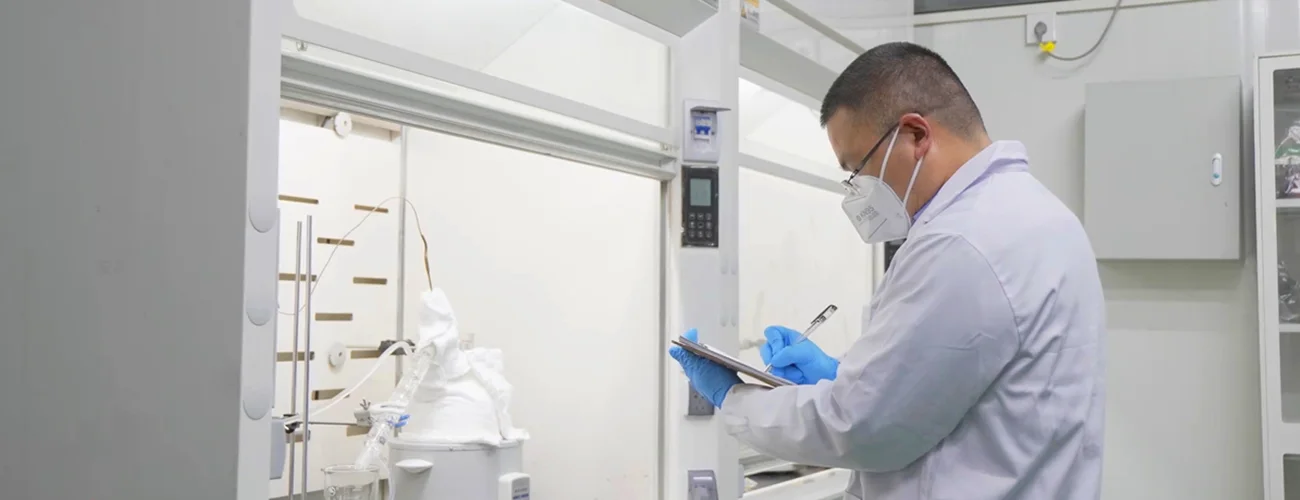 Engineers conduct pyrolysis tests on samples in Beston Group's laboratory