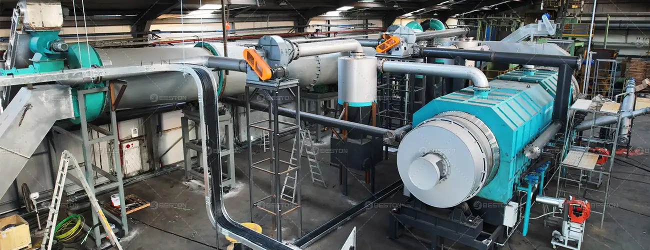 Biochar Pyrolysis Equipment in East Asia to Process Wood Chips