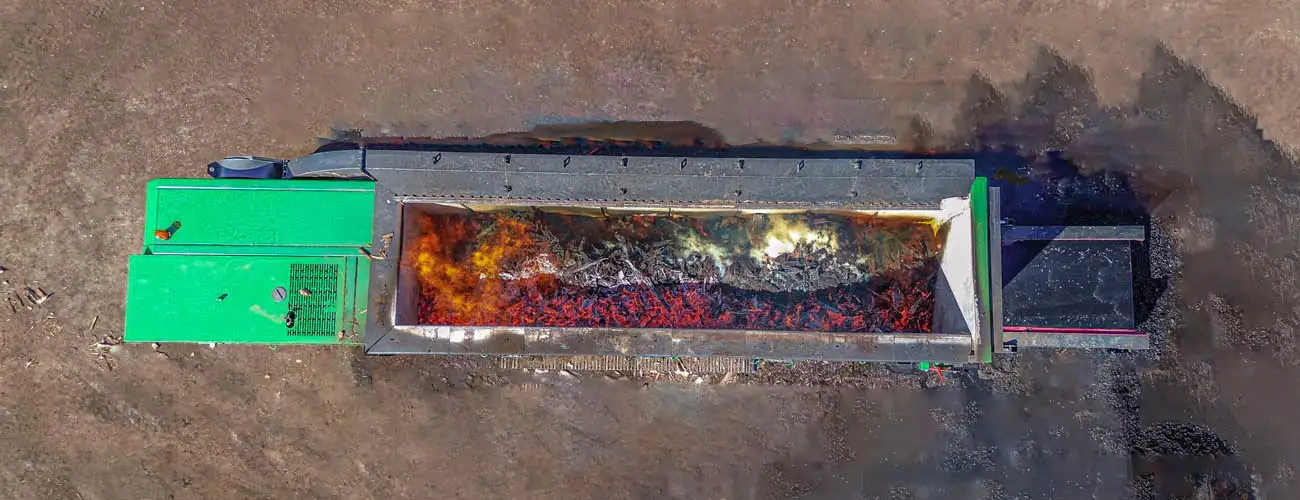 Combustion Chamber of Mobile Biochar Unit