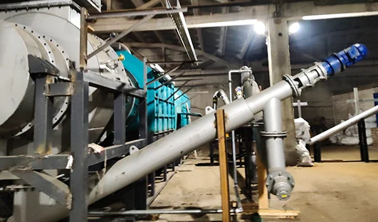 Discharging System Installation of BST-10 Wood Charcoal Machine