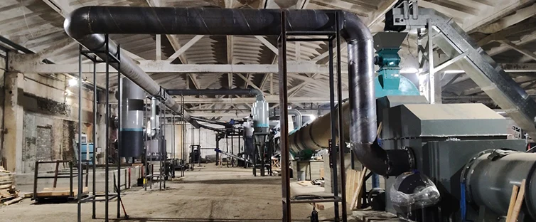 Piping Installation of BST-10 Wood to Charcoal Machine