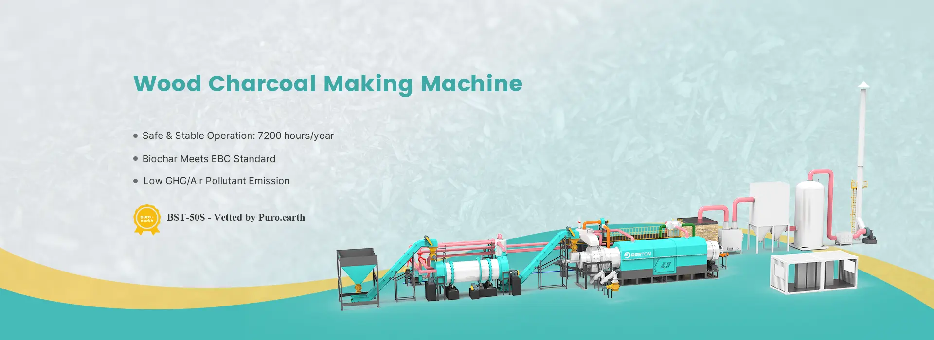 Wood Charcoal Making Machine banner