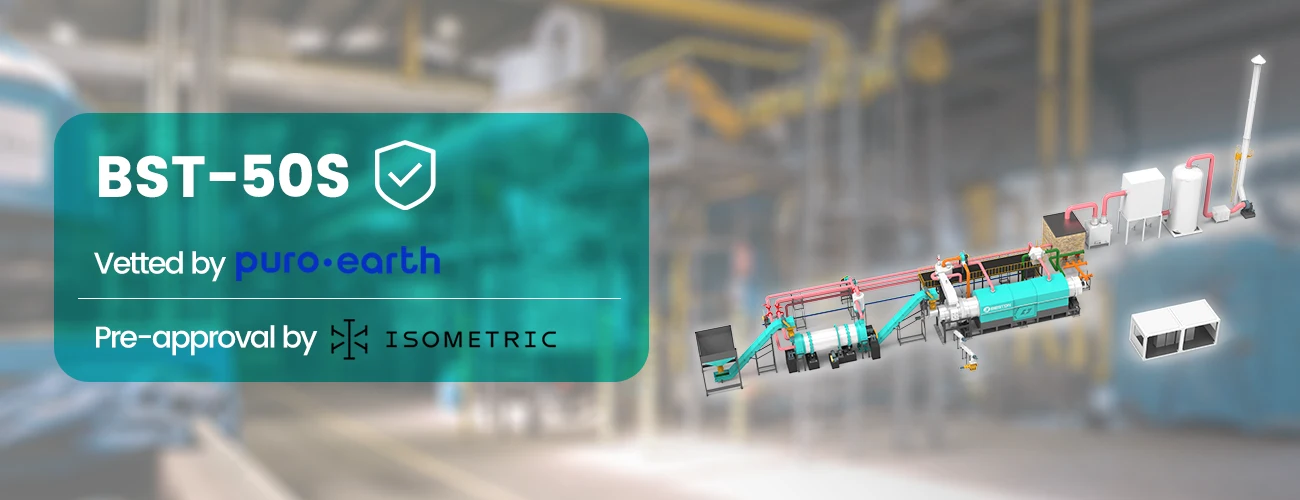 BST-50S Biochar Pyrolysis Equipment Vetted by Puro.earth&Isometric