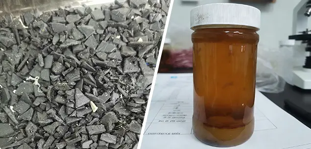 PP plastic fuel oil uncatalyzed