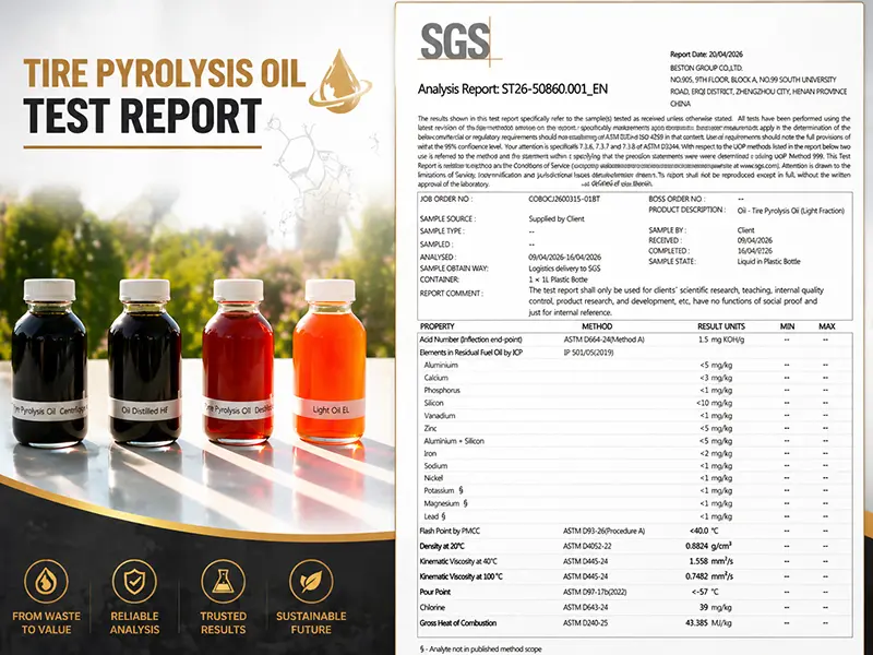 SGS Tyre Pyrolysis Oil Analysis Report