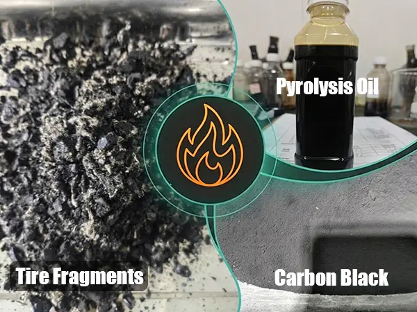 Analysis of Oil Yield from Tire Fragments Pyrolysis