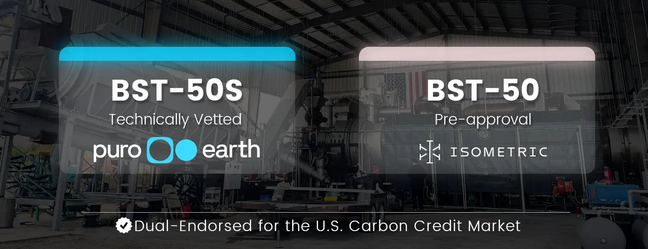 Biochar Production Equipment in the U.S. is Double-Endorsed