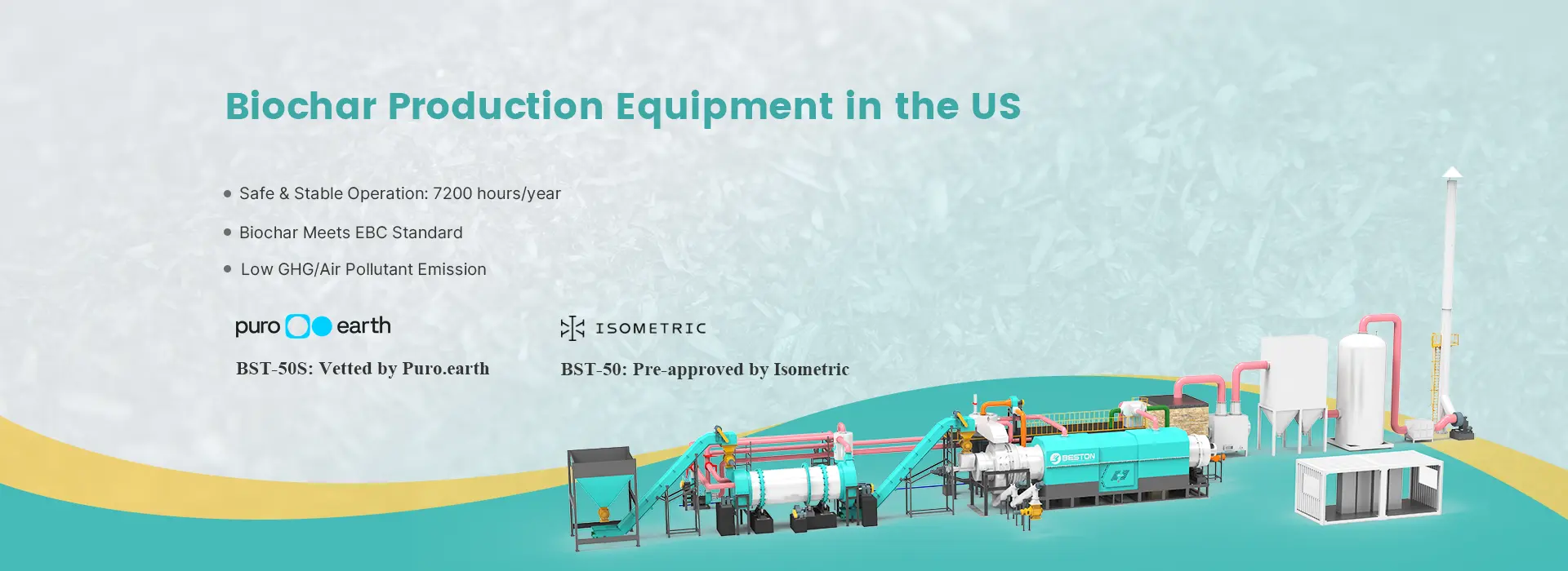 Biochar Production Equipment in the US banner