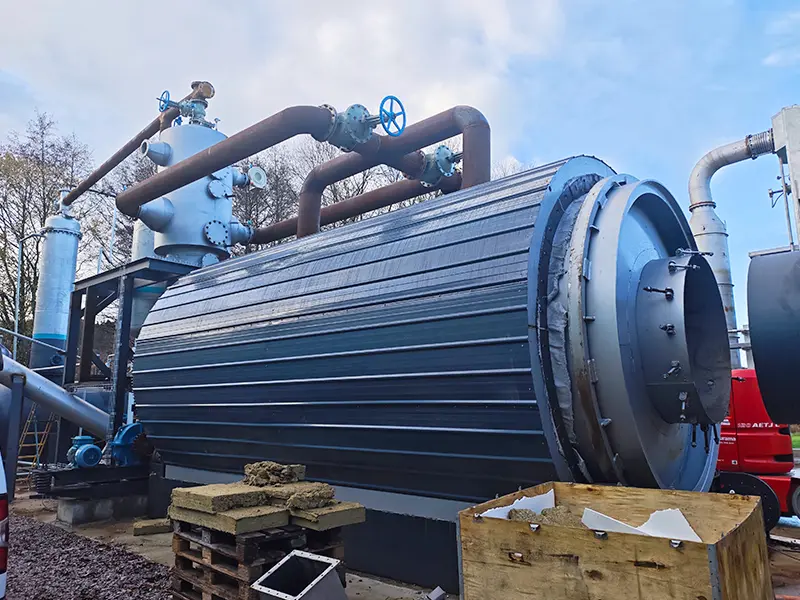 Complete BLJ-16 Plastic Pyrolysis Plant Installation in Europe