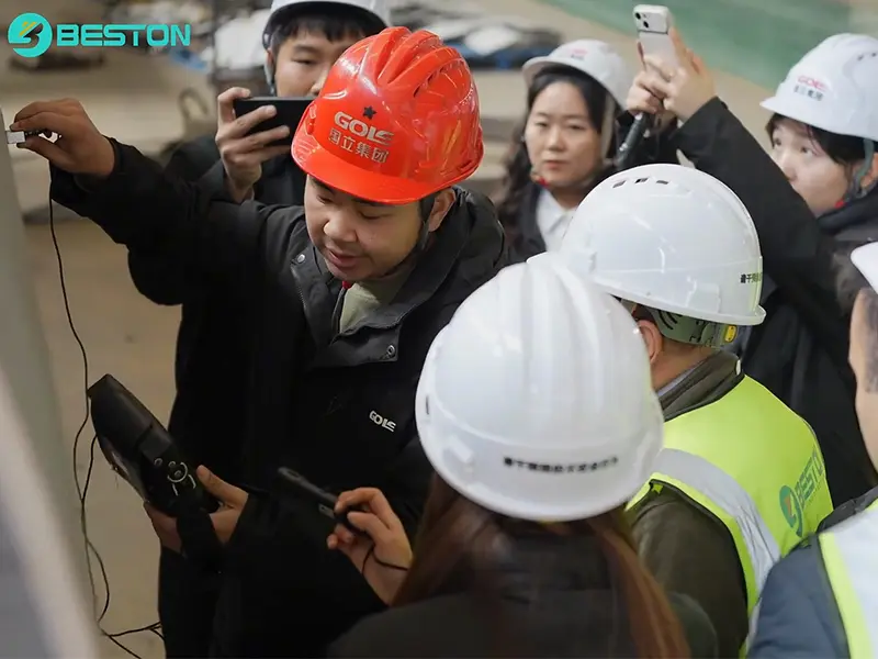 Engineer Explaining the Rigorous Testing