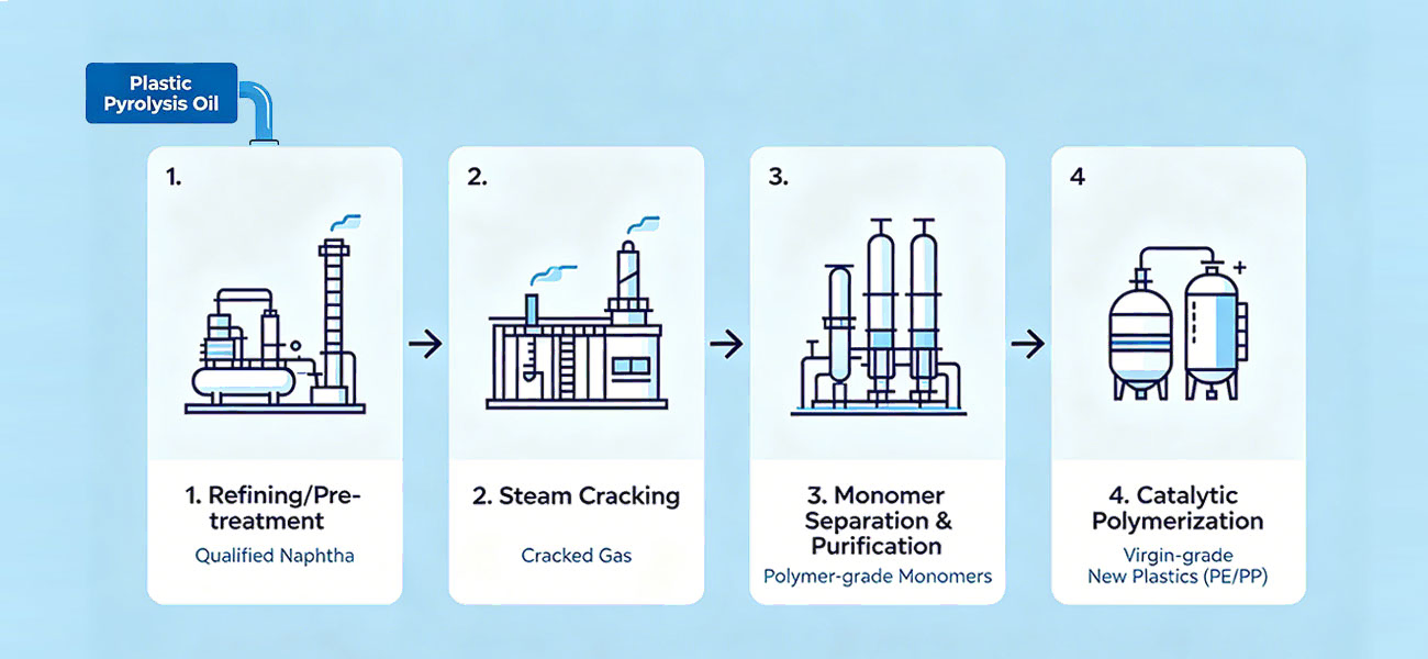 How Plastic Pyrolysis Oil Is Refined into New Plastics
