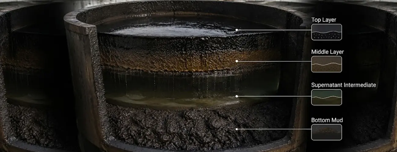 Multi-Layered Stratification of Tank Bottom Sludge