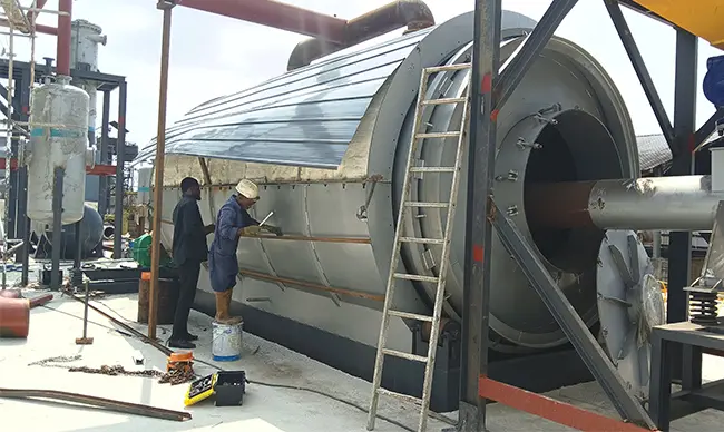 On-site Installation of Oil Sludge Pyrolysis Plant in Nigeria