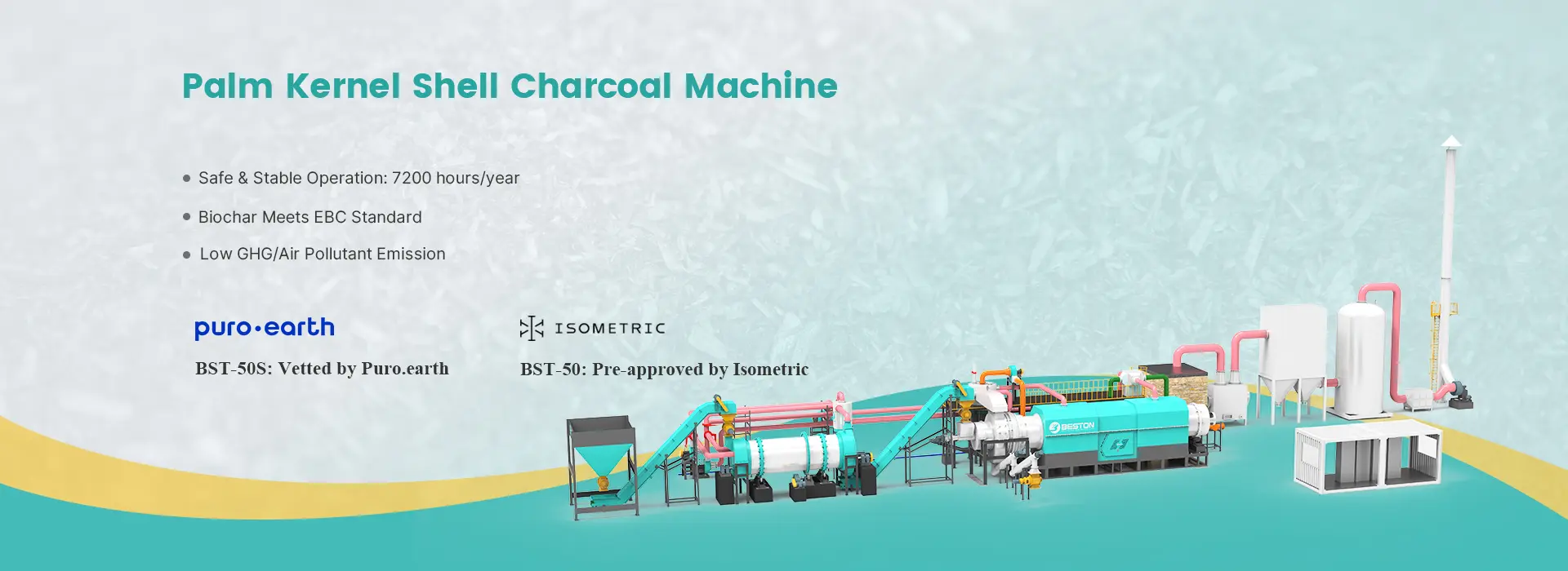 Palm Kernel Shell Charcoal Machine Banner