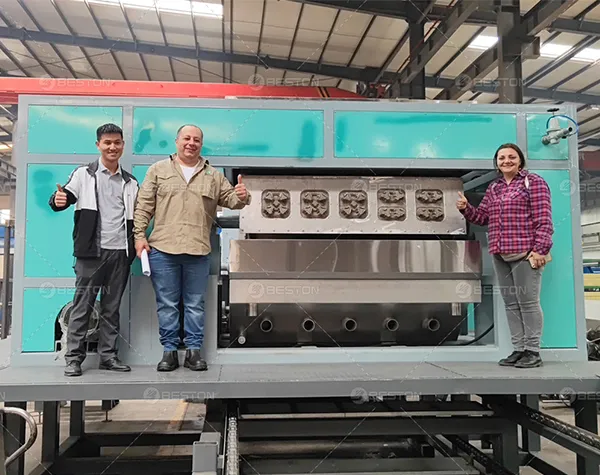 Egg and Coffee Cup Trays Making Machine Project in Egypt