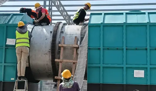 Installation of Biochar Furnace Smoke-Blocking Fabric