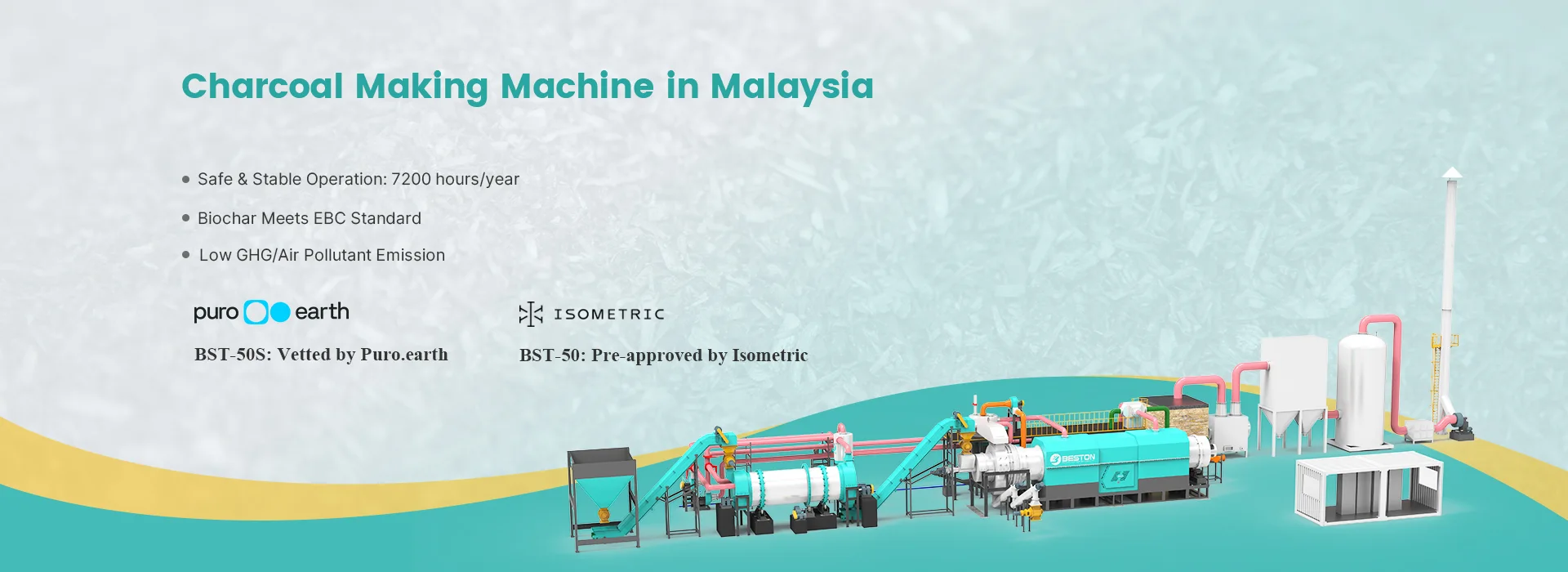 Charcoal Making Machine in Malaysia Banner