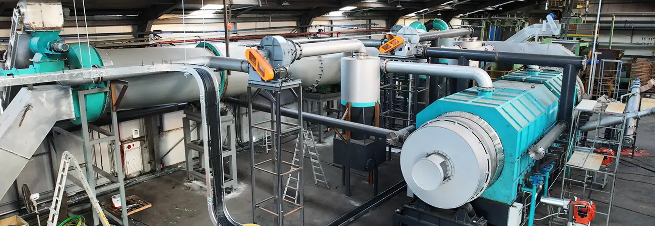 Fixed Industrial System for Forest Biochar Production