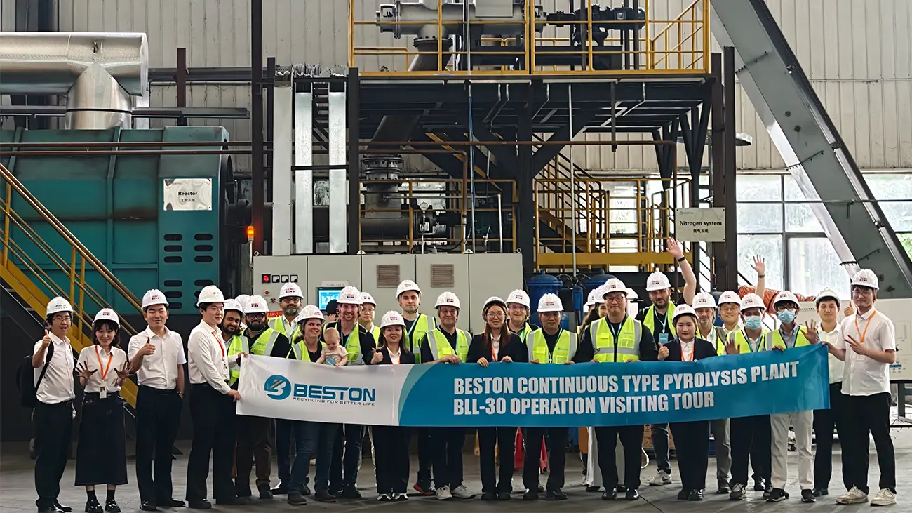 International Clients Visited Beston Continuous Pyrolysis Plant on May 27 2026