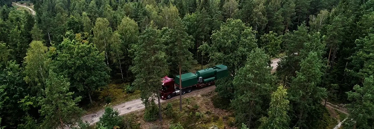 Mobile Working Unit to Process Forest Waste