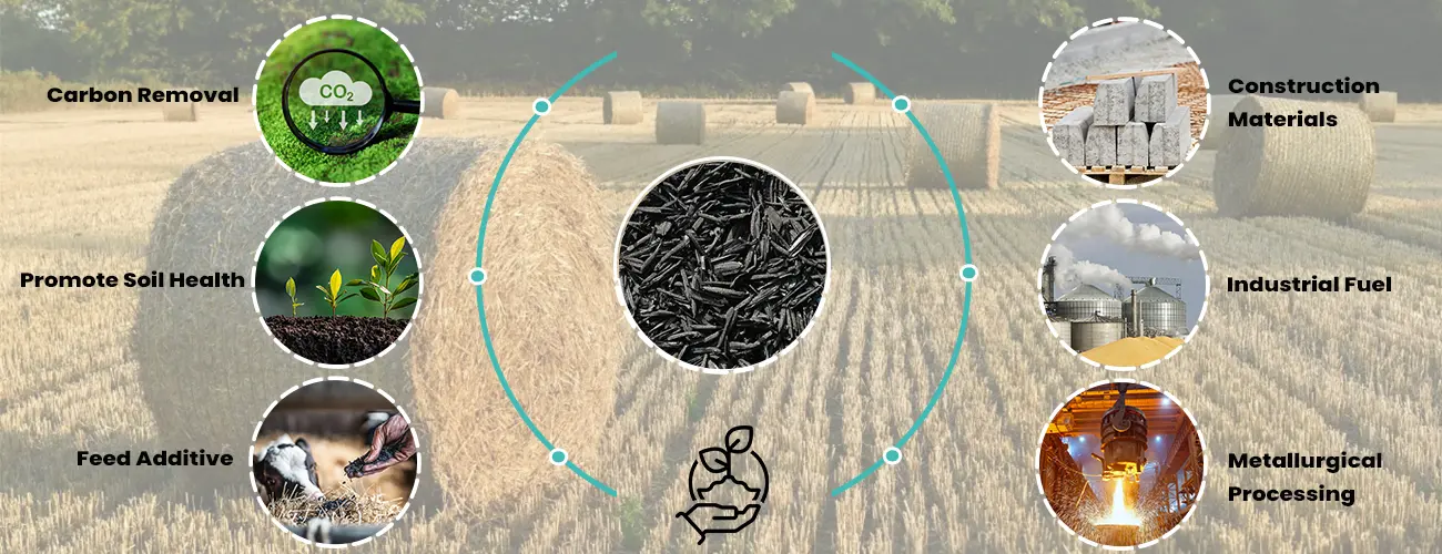 Wide Usages of Straw Biochar