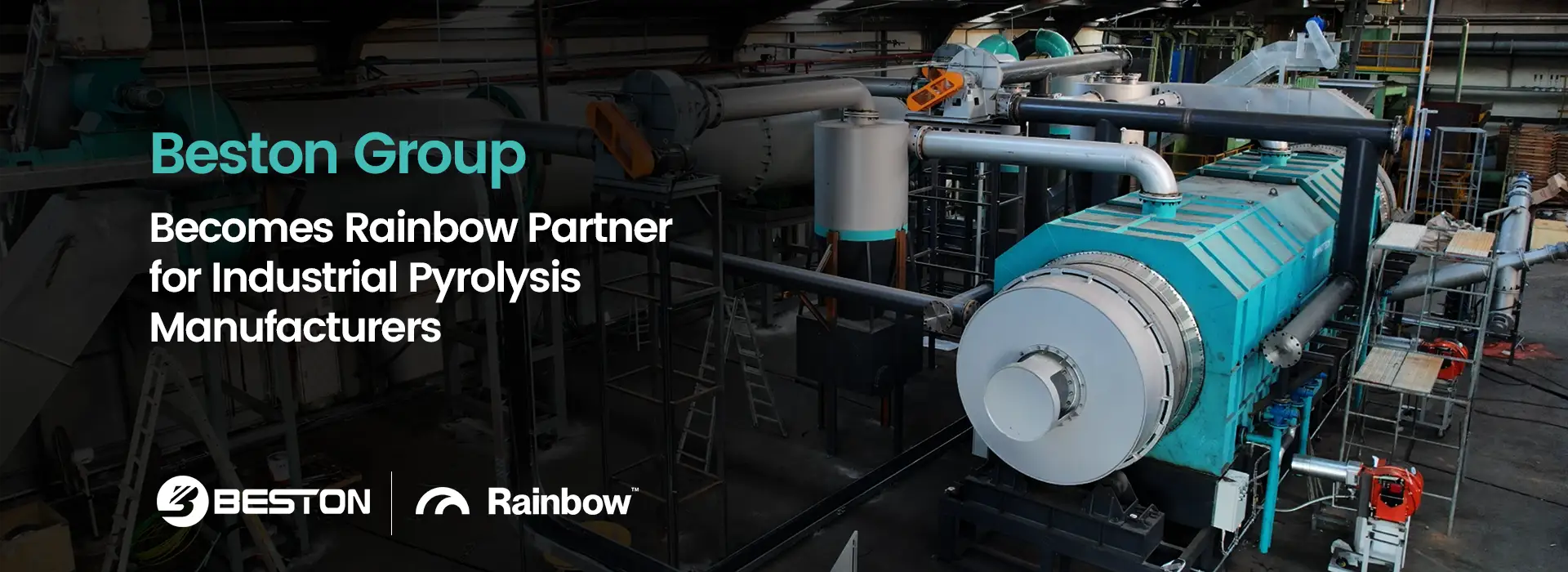 Beston Group Becomes Rainbow Partner for Industrial Pyrolysis Manufacturers banner