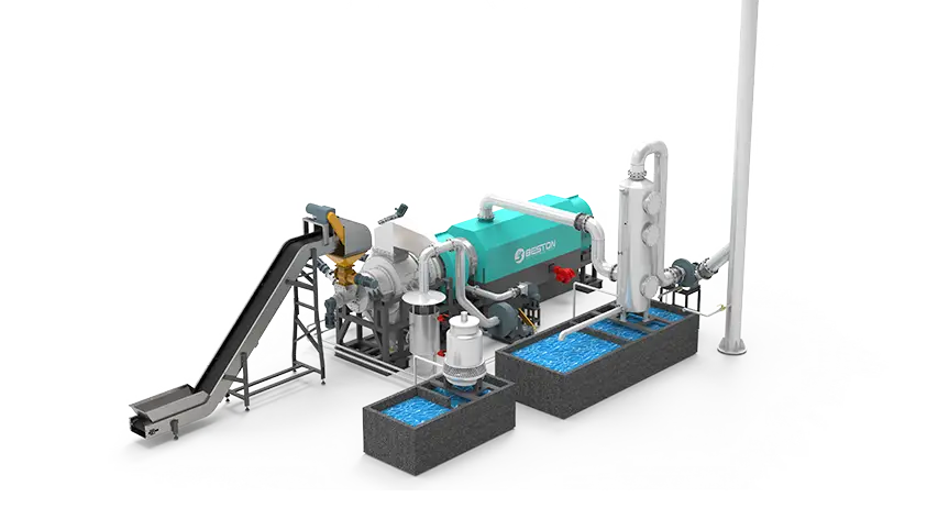 BST-06Quicker Model Biochar Charcoal Production Line
