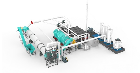 BST-50 Sewage Sludge Pyrolysis Plant for Sale
