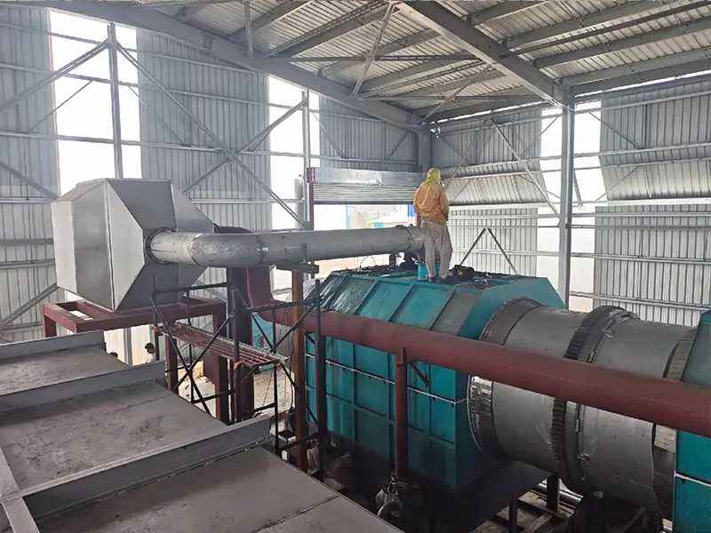 Install the Main Furnace Flue Gas Duct in Asia