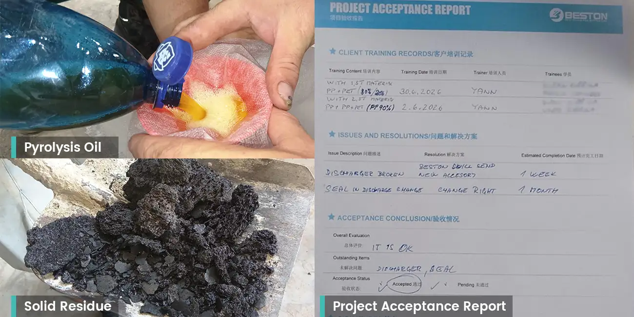 Plastic Pyrolysis Project Successfully Accepted By European Customer