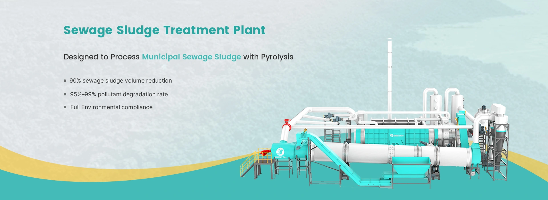 Sewage Sludge Treatment Plant Banner
