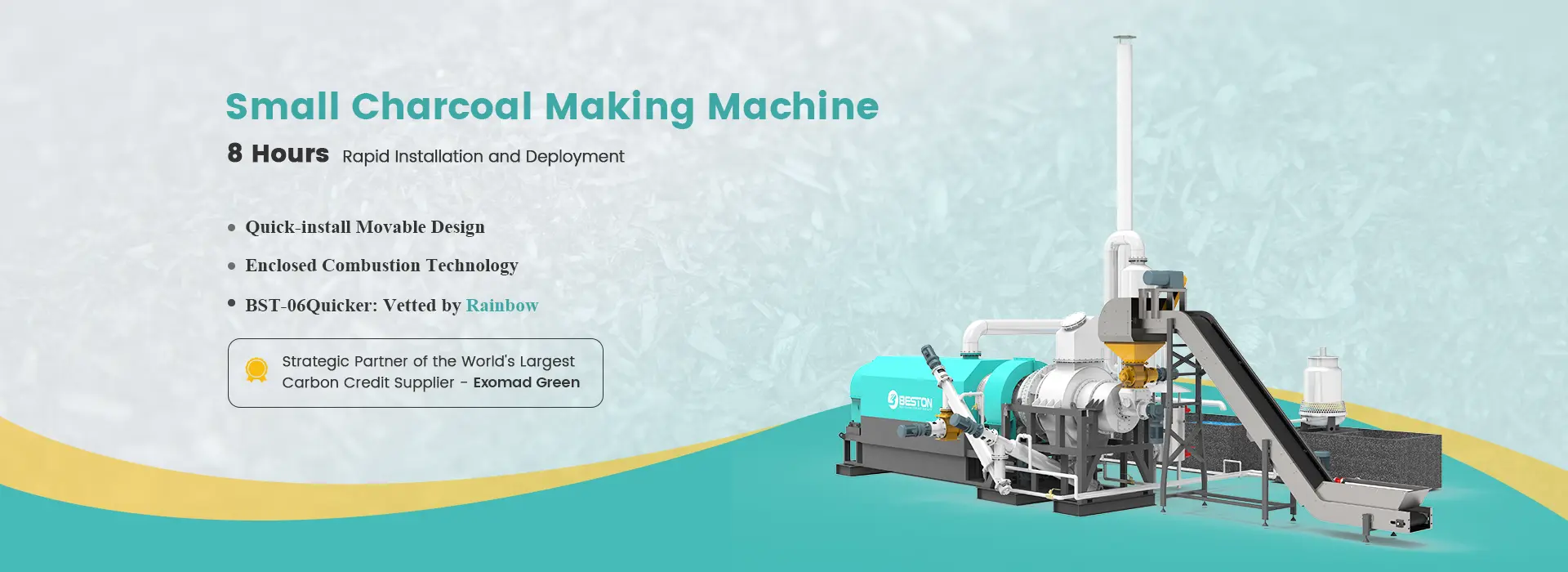 Small Charcoal Making Machine banner