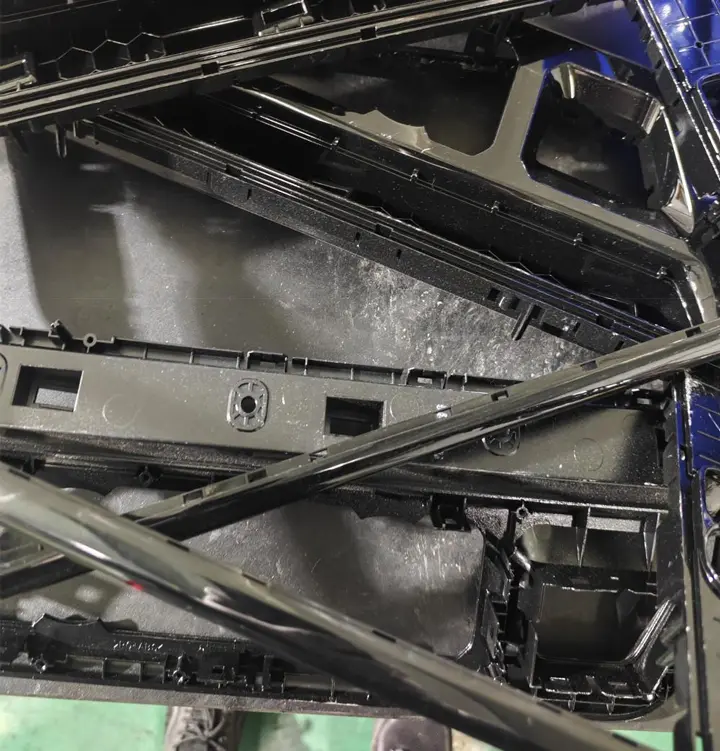 A sample of automotive plastic