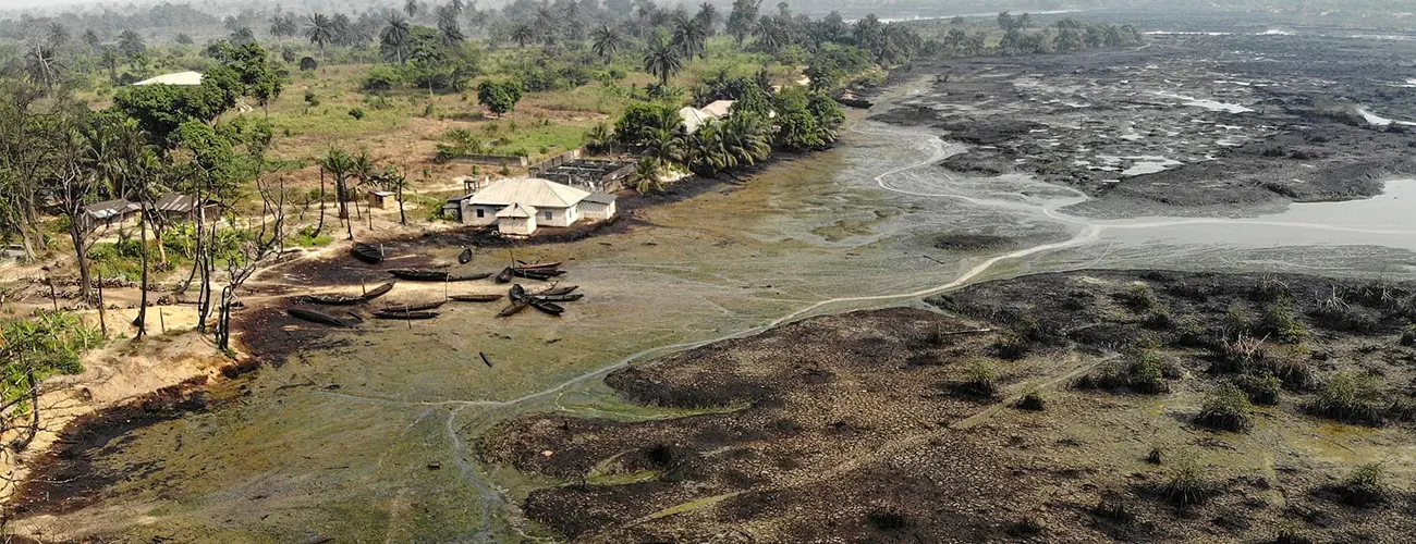 Soil Heavily Impacted by Crude Oil Spills in Nigeria
