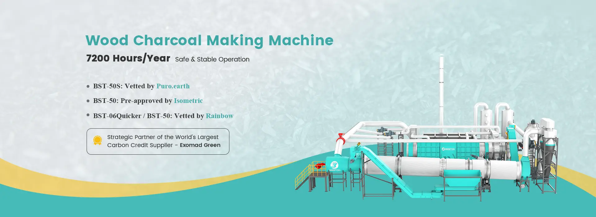 Wood Charcoal Making Machine Banner