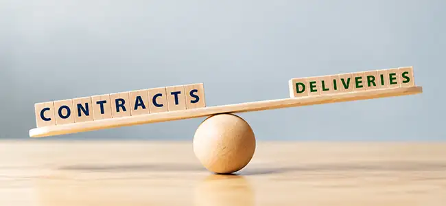 A Gap Between Contracts and Deliveries