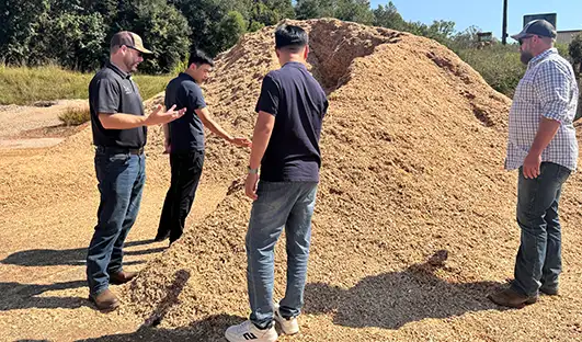 Inspecting Wood Residue as Feedstock for the Alabama Biochar Project