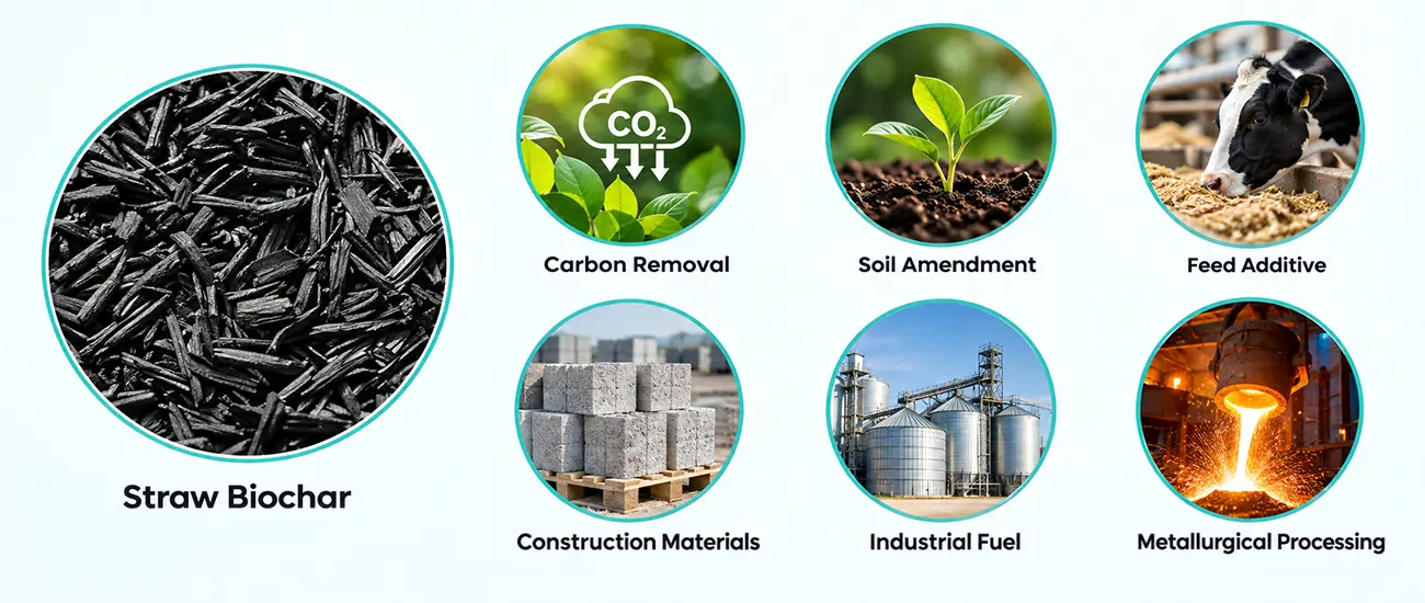 Straw Biochar Applications