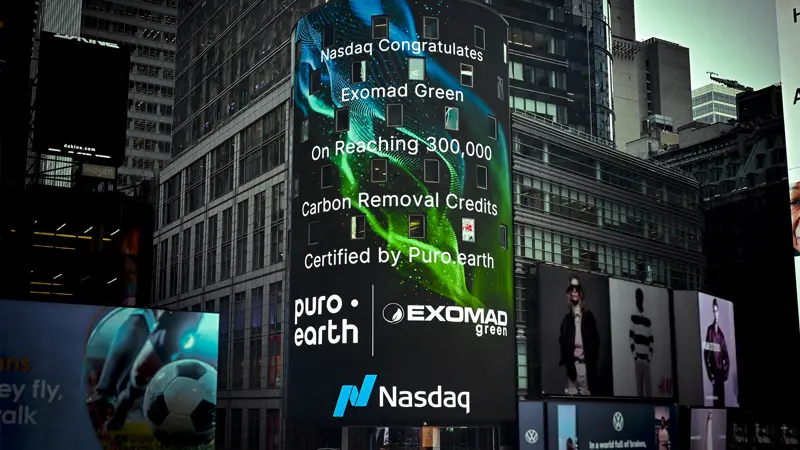 Delivery of Exomad Green Biochar Carbon Credits